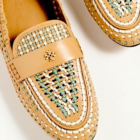 Tory Burch Shoes - Tory Burch Woven Leather Loafers, NEW